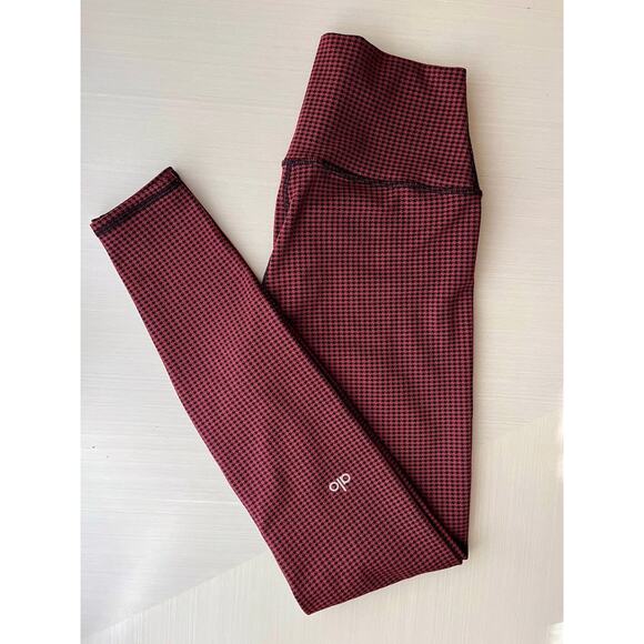 Alo Yoga Micro Houndstooth Leggings Size Small - Picture 1 of 3